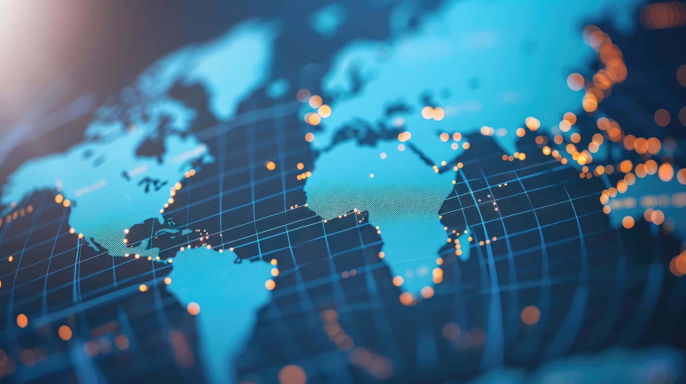 Global map visualization with highlighted Cordica operating regions