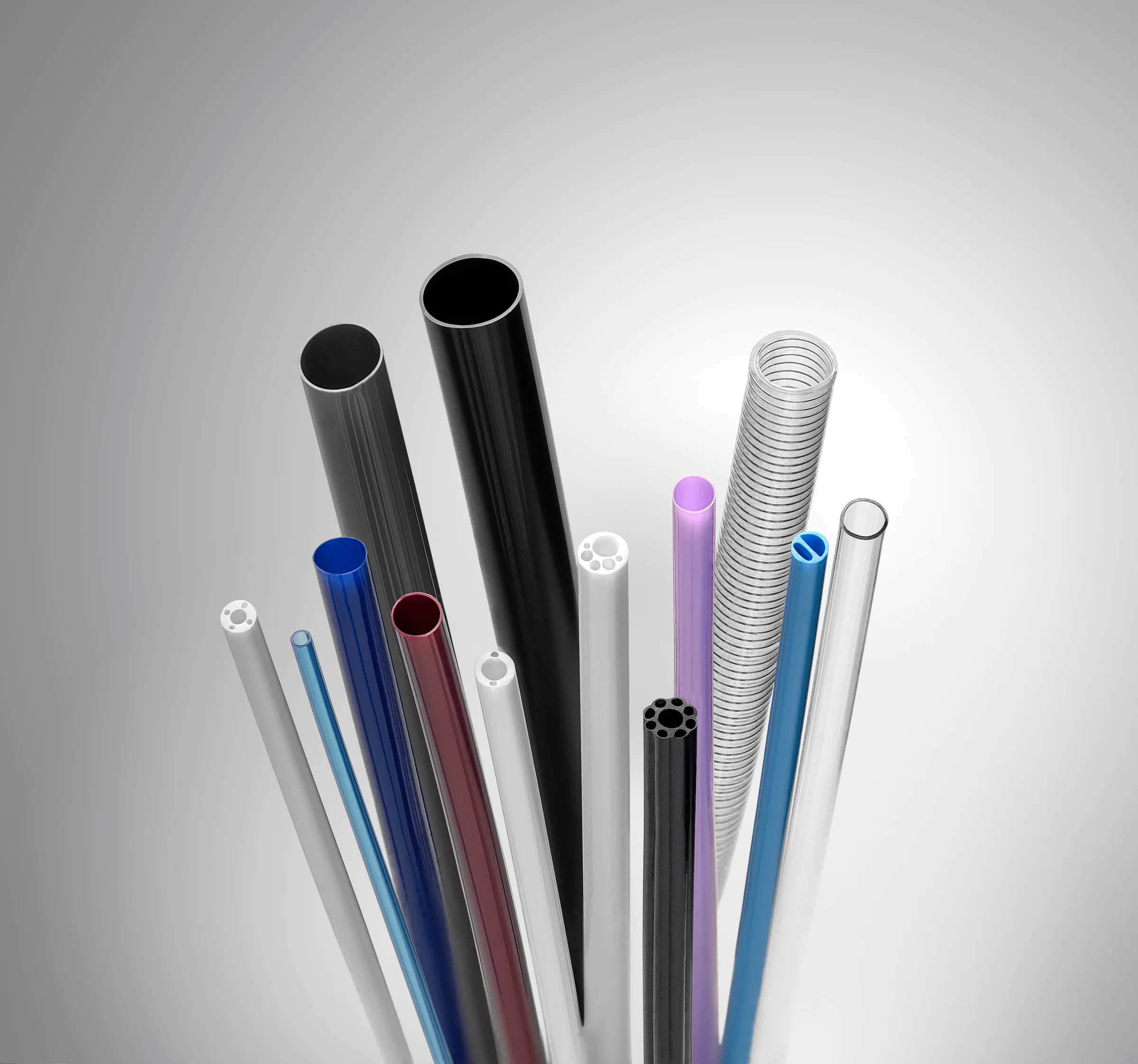 Selection of precision extruded medical tubing profiles