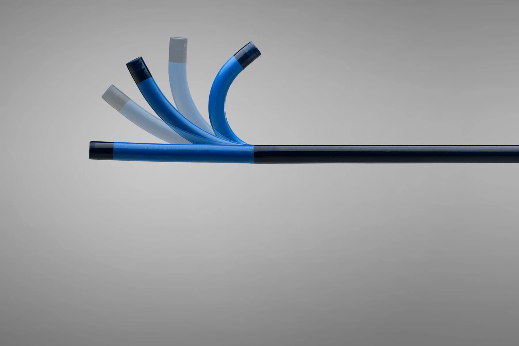 Deflectable distal end of a steerable catheter shaft
